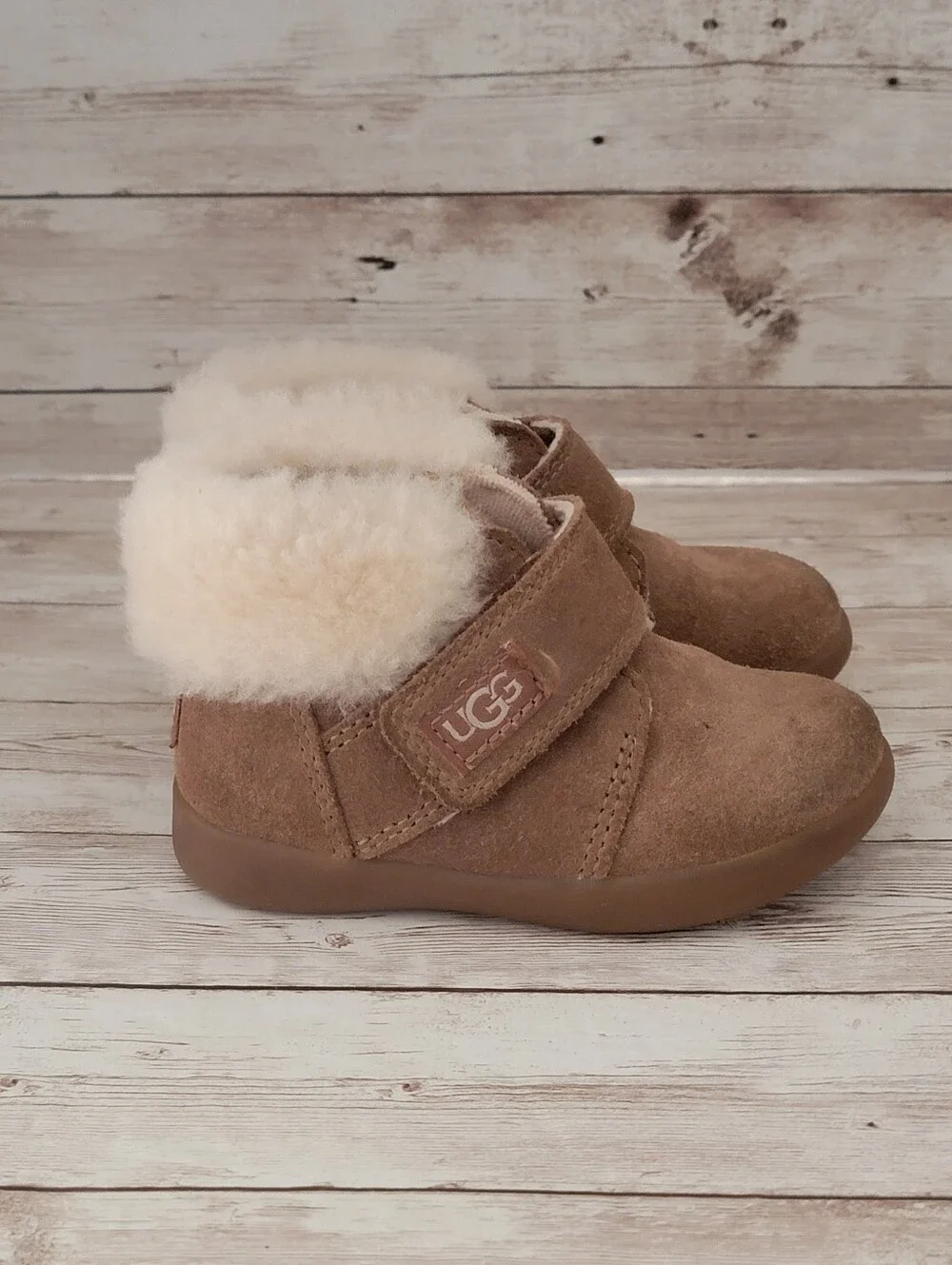 UGG Kids/Toddler Nolen Suede Boots (1106229T) - Size 6 - Brown